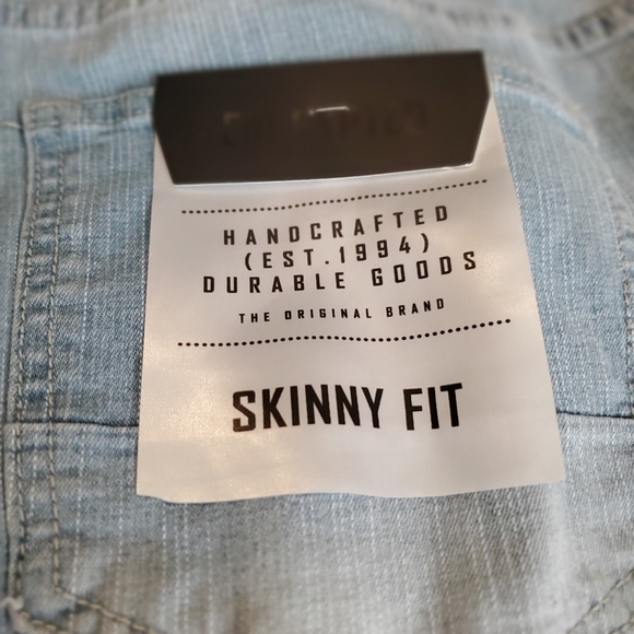 BNWT Men's Encrypted Distressed Skinny Fit Jeans 40/34 - Picture 5 of 7